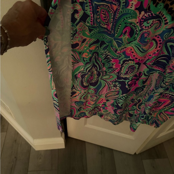 Lilly Pulitzer Leopard Print Maxi Dress with Paisley Accents med NEW - Picture 2 of 6